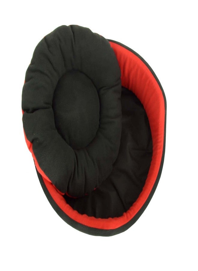 Fluffy's Luxurious Soft Red & Black Dog/Cat BedBoth Side(Export Quality)- Medium - Image 5